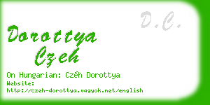 dorottya czeh business card