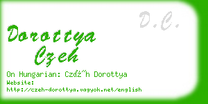 dorottya czeh business card